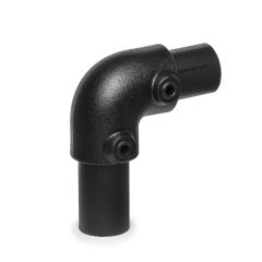 Buiskoppeling - Kniestuk 90° 26.9mm zwart