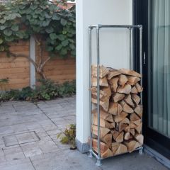 Haardhout opslag Kalmar | Staal 33.7 mm | Vloer | DIY