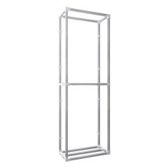 Haardhout opslag Falun Duo | Staal 25x25 mm | Vloer | DIY