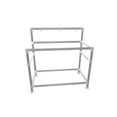 Houthaard rek Karlstad | Staal 33.7 mm | Vloer | DIY