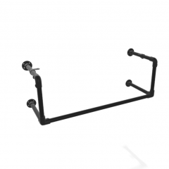 Kapstok Manchester | Zwart 26.9 mm | Wand | DIY