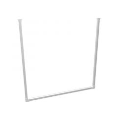 Kledingrek Caen | Vierkant Staal 25x25 mm | Plafond | DIY