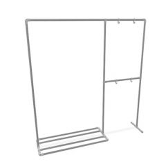 Kledingrek Lille | Staal 26.9 mm | Voet | DIY