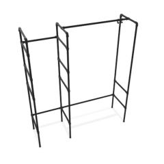 Kledingrek Nancy | Zwart 26.9 mm | Staand | DIY