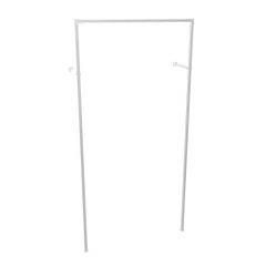 Kledingrek Nice | Vierkant Staal 25x25 mm | Wand | DIY