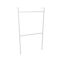 Kledingrek Rennes | Vierkant Staal 25x25 mm | Vloer/Wand | DIY