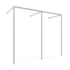 Pergola Zagreb | Staal 48.3 mm | Wand | DIY