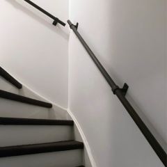 Trapleuning Keila | Zwart 33.7 mm | Wand | DIY