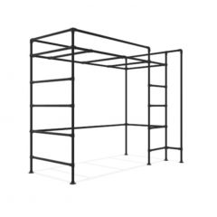 Hoogslaper Basel | Zwart 33.7 mm | Voet | DIY