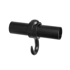 Buiskoppeling - Haak Gedraaid - 26,9 mm zwart