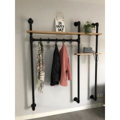 Kapstok London | Zwart 33.7 mm | Wand | DIY