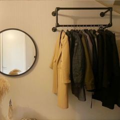 Kapstok Bristol | Zwart 33.7 mm | Wand | DIY