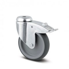 Zwenkwiel 75mm met rem