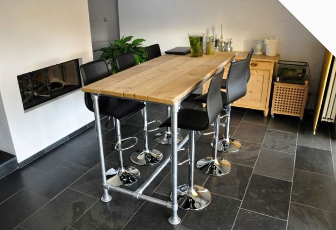 Bartafel maken van Steigerbuis (TIP)