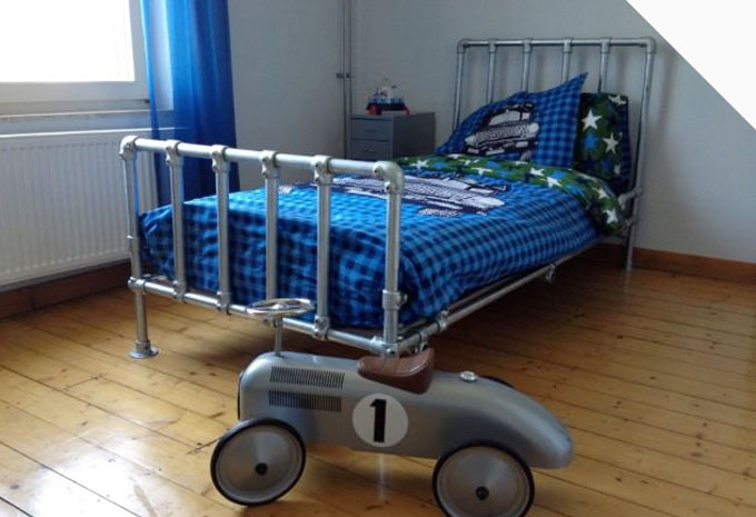 Bed of hoogslaper maken van Steigerbuis (TIP)