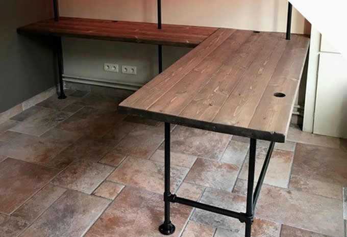 Bureau maken van Steigerbuis (TIP)