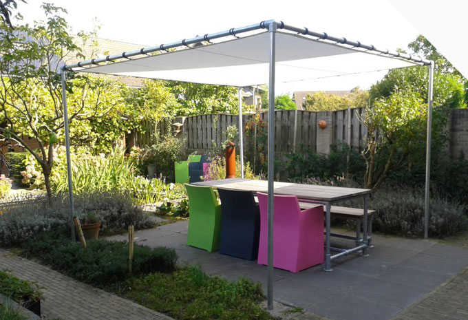 Pergola maken van Steigerbuis (TIP)