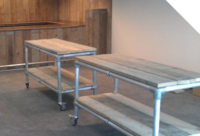 Werkbank maken van Steigerbuis (TIP)